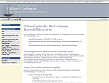 Tablet Screenshot of online-pruefen.de